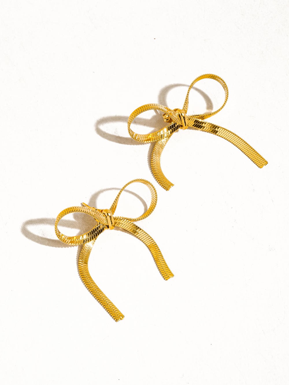 Philippa Gold Bow Stud Earrings - Southern Roots & Boots