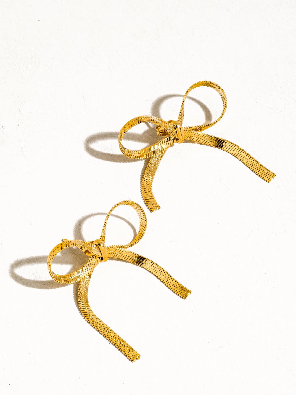 Philippa Gold Bow Stud Earrings - Southern Roots & Boots