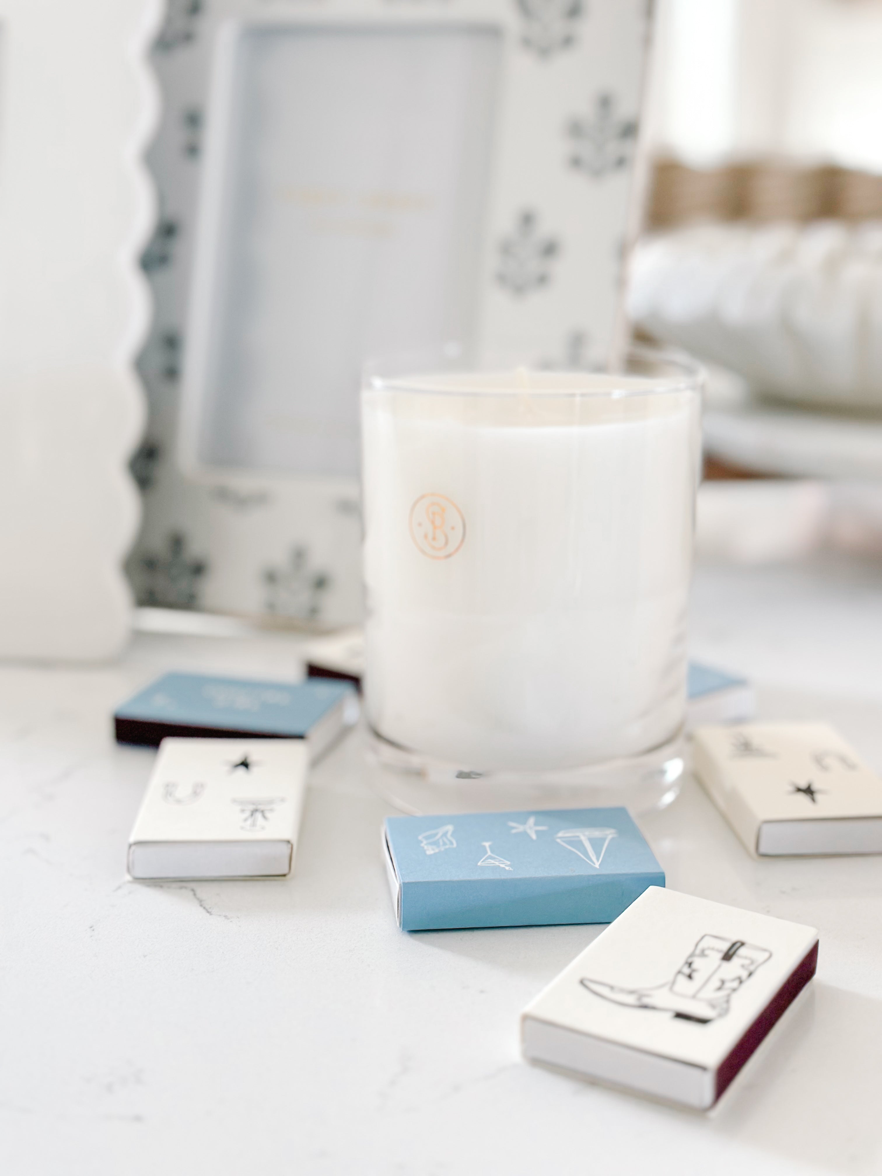 Coastal Girl Blue & White Matches - Southern Roots & Boots