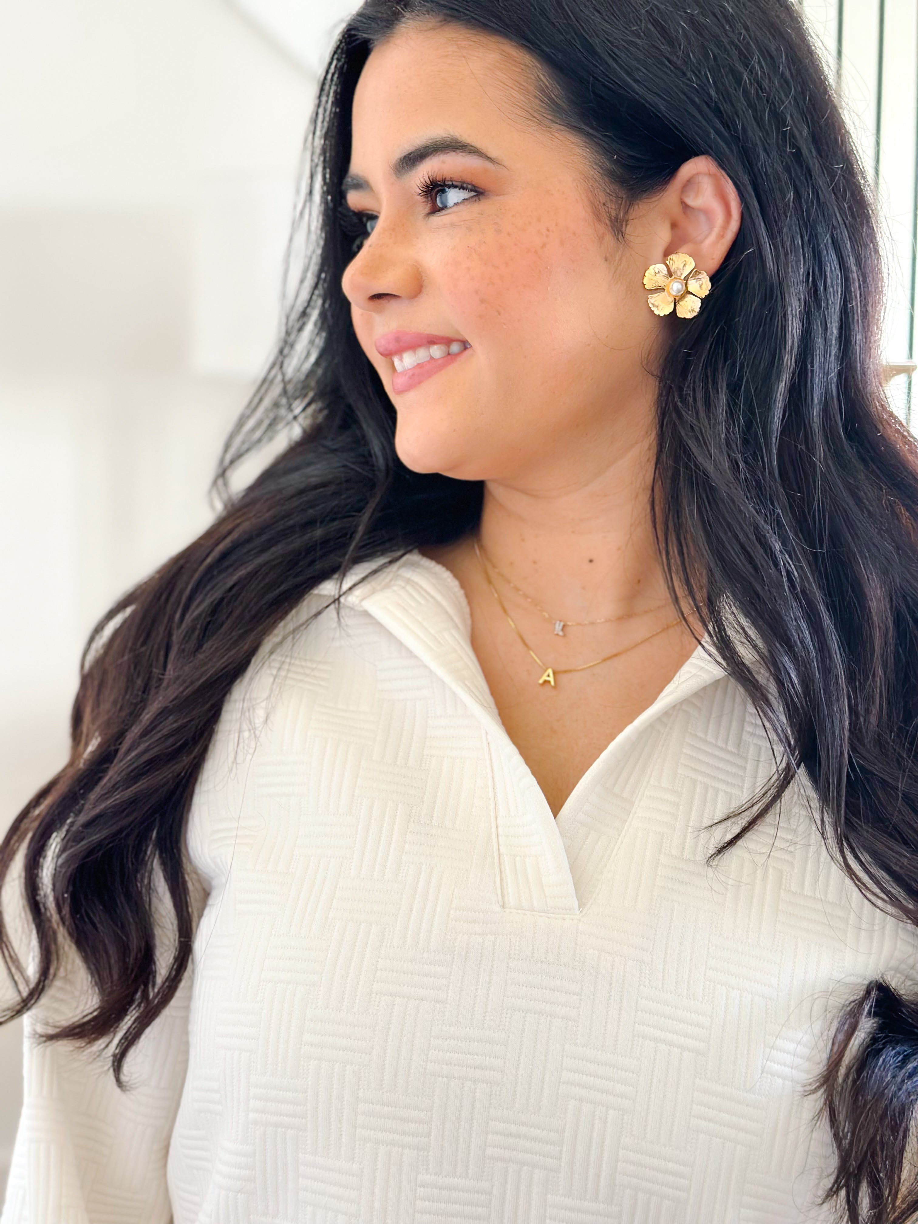Boardwalk Mornings Ivory Pullover & Short Set - Southern Roots & Boots