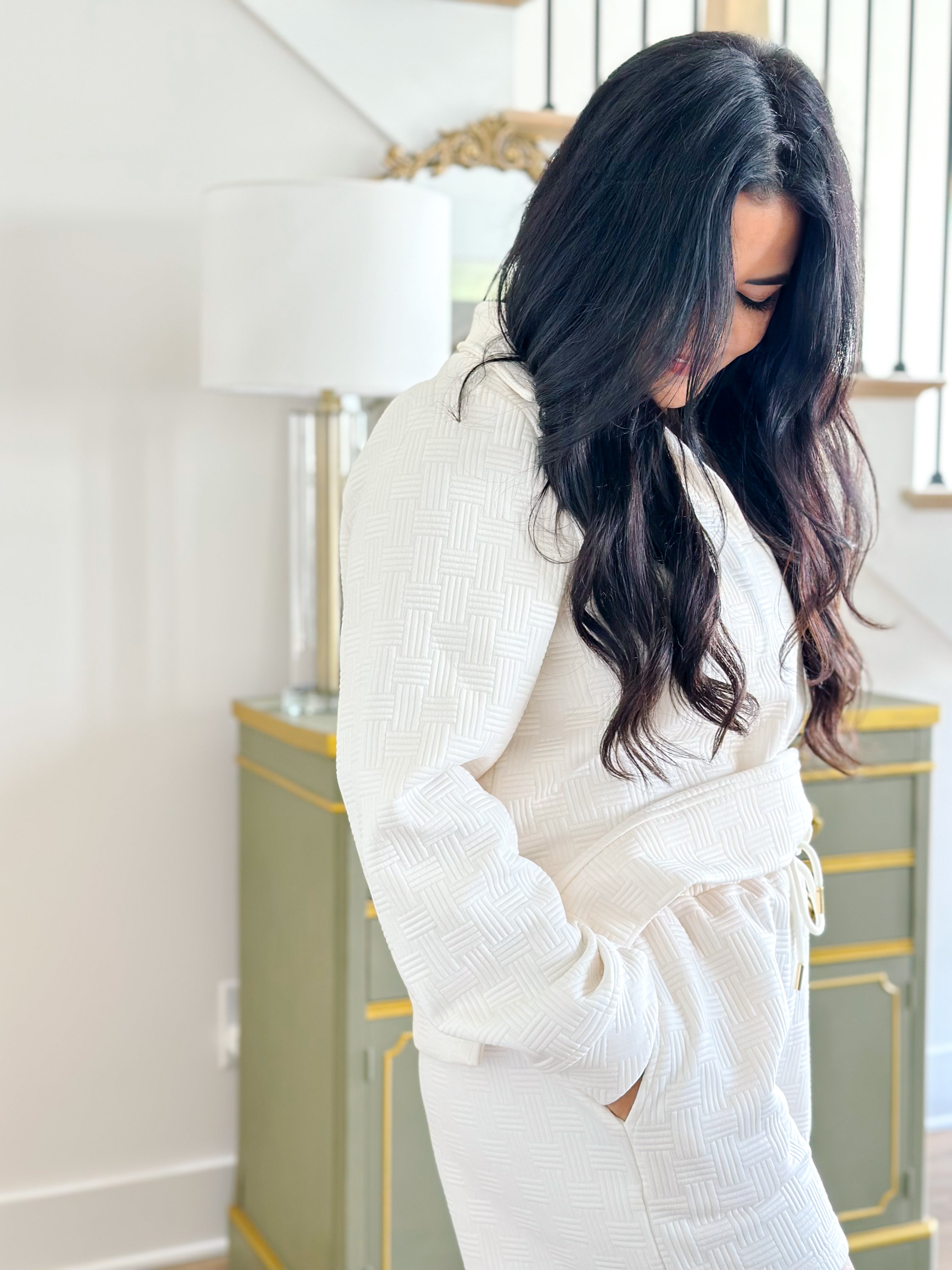 Boardwalk Mornings Ivory Pullover & Short Set - Southern Roots & Boots