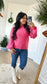 Bubblegum Cozy Ribbed Sweater