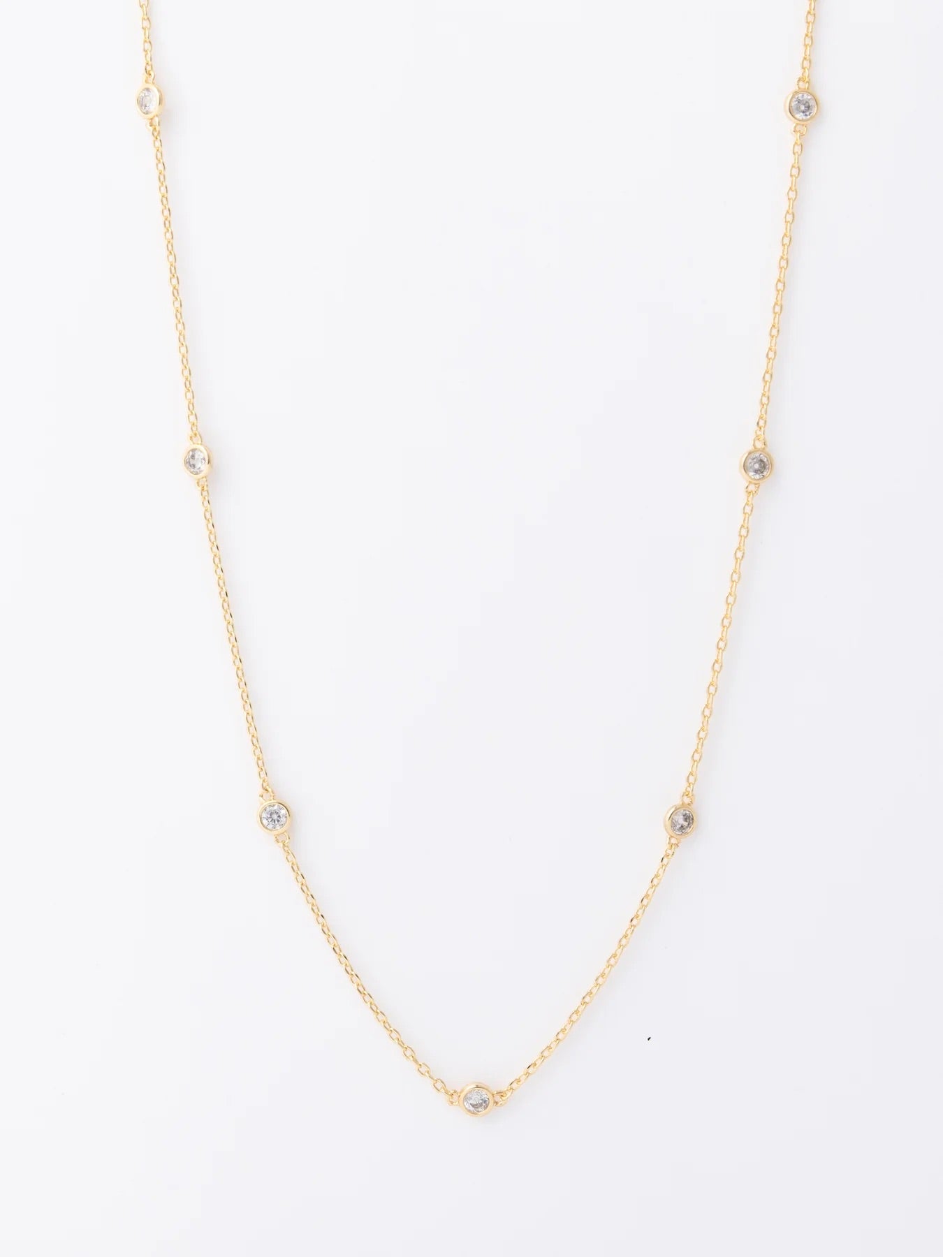 Delicate Gold CZ Layering Necklace - Southern Roots & Boots