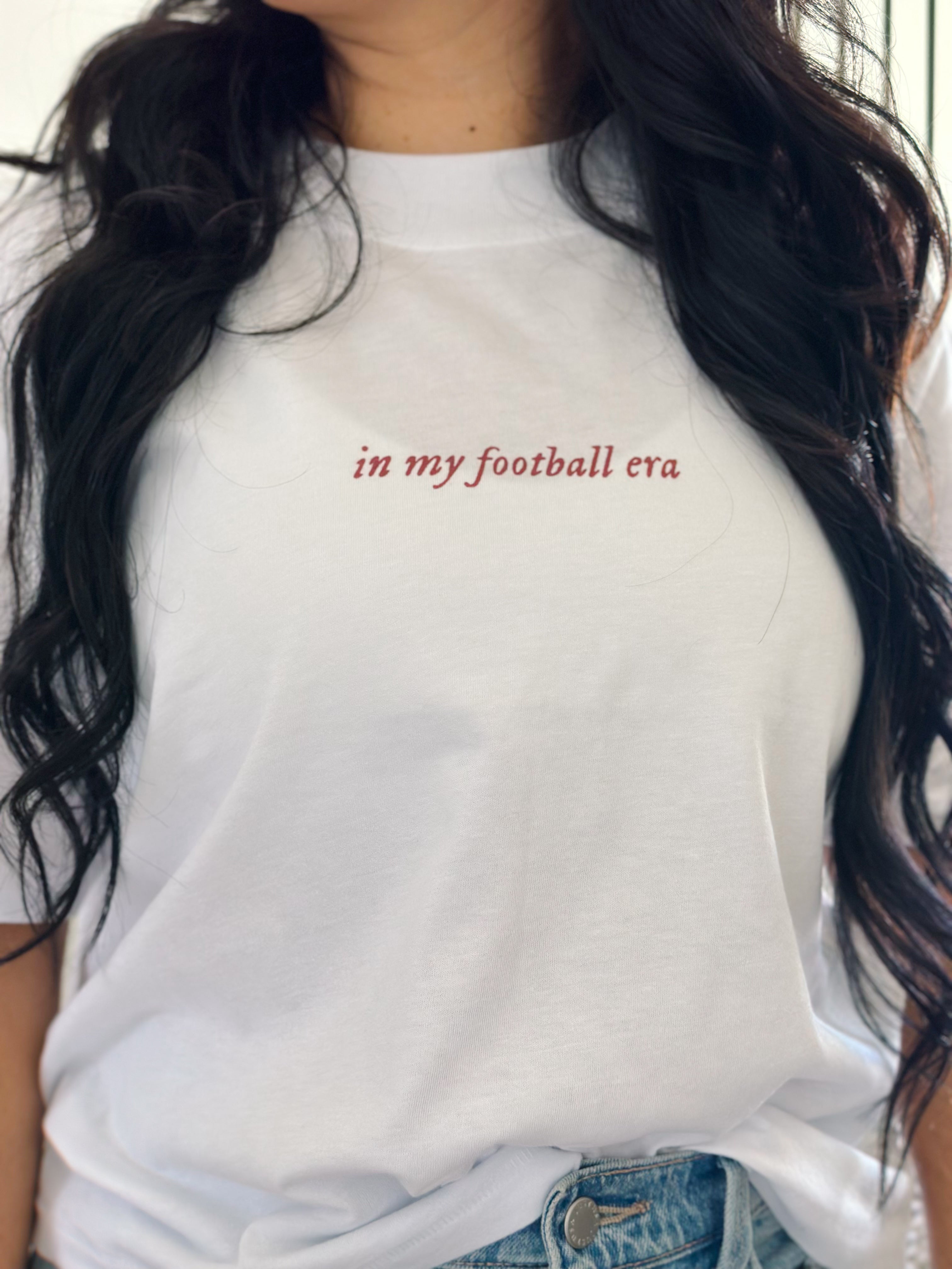 In My Football Era Boxy Short Sleeve Graphic Tee - Southern Roots & Boots